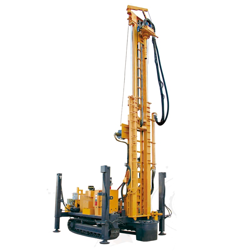 Hydraulic Max Drilling Depth 600m 2km/H Water Well Drilling Rig
