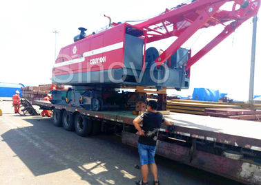 رافعة مجنزرة هيدروليكية CQUY100I 100Ton Lattice Boom Crane مع Cummins QSL.9209 / 2000KW / rpm للبيع