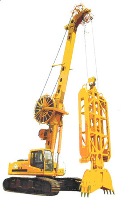 TG42 261kw جدار آلة الحجاب الحاجز عمق الخندق 80 متر لأنظمة الاحتفاظ الجدران الجدران الأساس الدائم