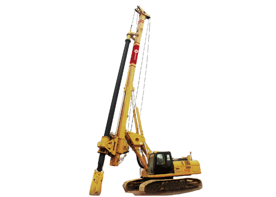 معدات الأساسات العميقة الهندسية المهنية جهاز الحفر الهيدروليكي الروتاري جهاز الحفر الأقصى لعمق الحفر 55 مترًا
